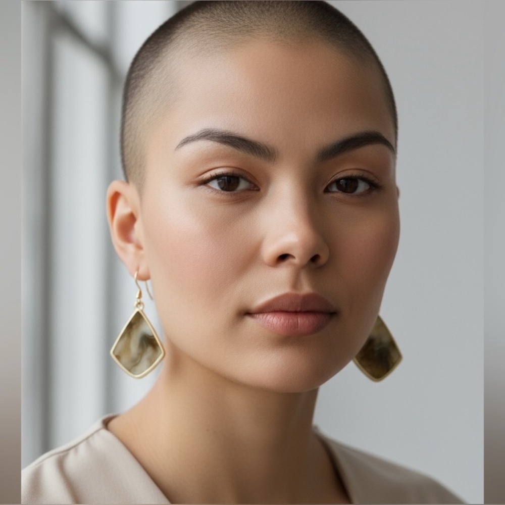 Marble Drop Earrings